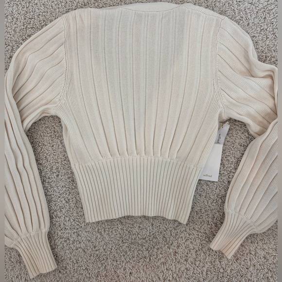 NWT/NEVER WORN Aritizia Wilfred Plunge Front Cardigan - Picture 2 of 7